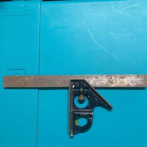 Vintage Stanley 12" Combination Square  w/ Level & Scribe